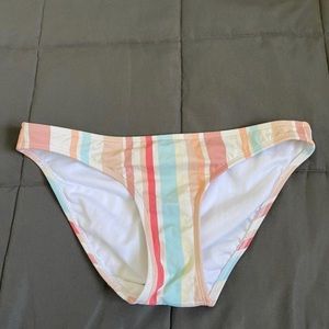 Womens xhilaration striped bikini bottoms SIZE MEDIUM